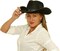 4E's Novelty 4 Pack Black Cowboy Hat Party Pack (Kid Size) - Felt Cowgirl Hats for Girls, Boys, Teens